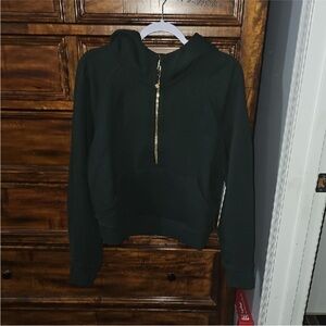Lululemon Nwts Sz M/L Scuba Oversized Half Zip Hoodie RNFG/GOLD